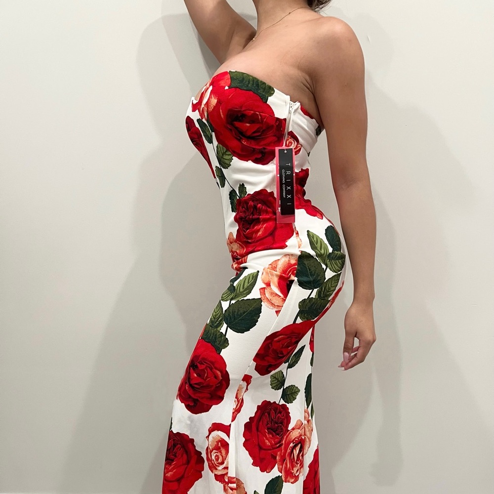 Strapless floor length gown
